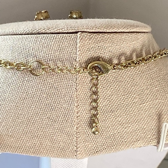 3 Strand Multi Stone Vintage Style Necklace & Matching Earrings - Picture 7 of 14